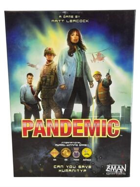 Pandemic Board Game 201w Z-Man Games, Award-Winning **COMPLETE**
